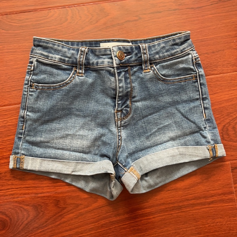 Medium Wash Jean Short
